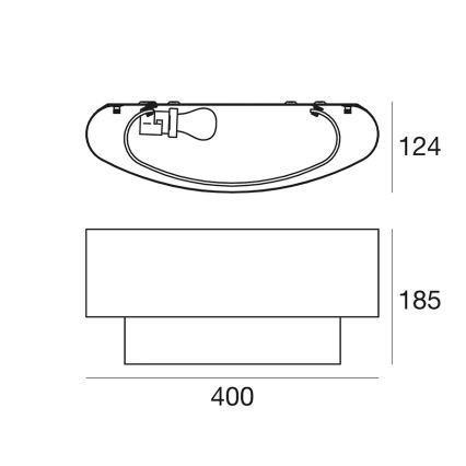 Linea Light 90245 - Applique murale MATRIOSKA 1xE27/46W/230V