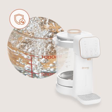 Lionelo - Appareil de préparation du lait infantile BABYPRESTO 2.0 1200W/230V blanc
