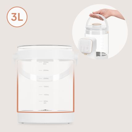 Lionelo - Appareil de préparation du lait infantile BABYPRESTO 2.0 1200W/230V blanc