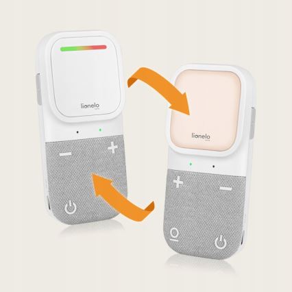 Lionelo - Babyphone audio rechargeable sans fil BABYLINE 2.2 5V