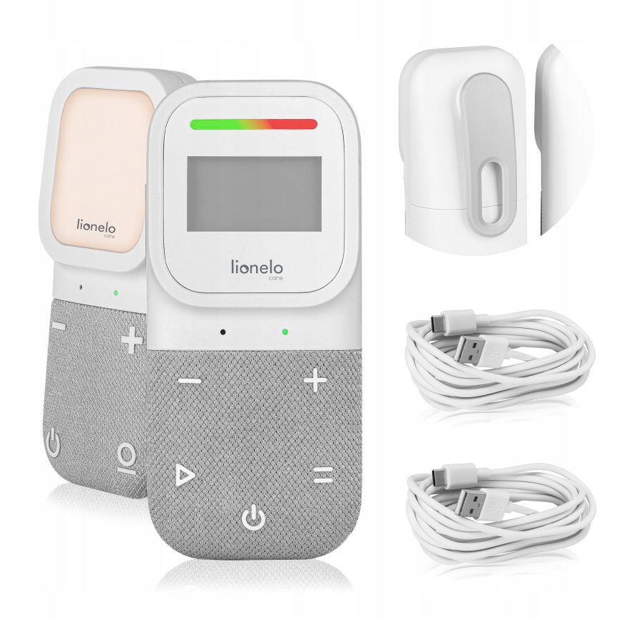 Lionelo - Babyphone audio rechargeable sans fil BABYLINE 2.3 5V