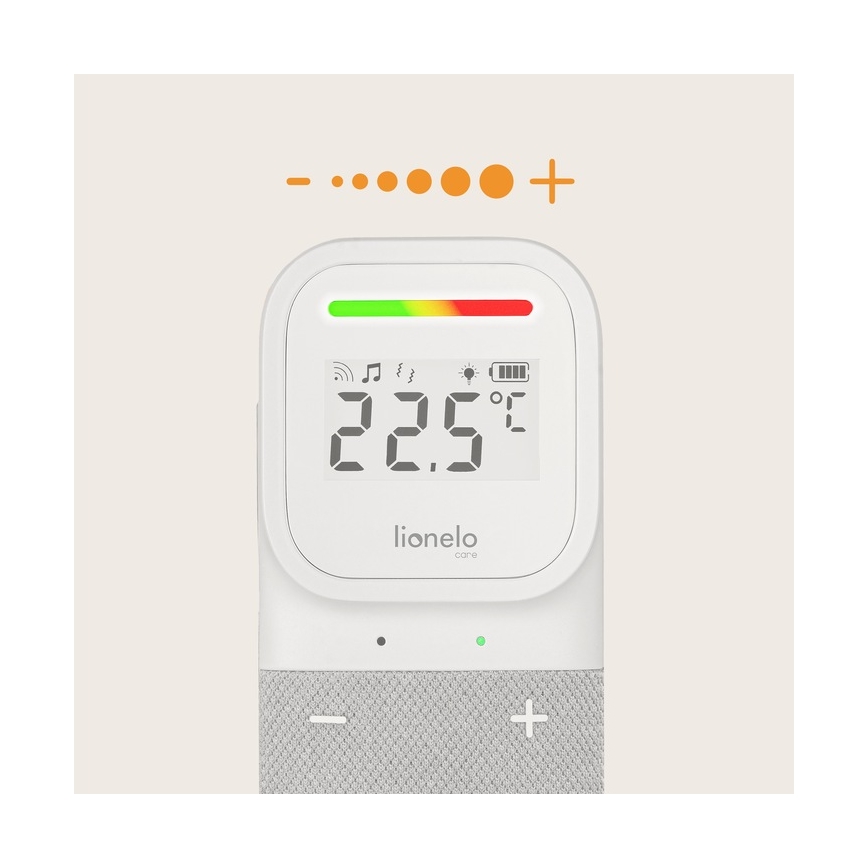 Lionelo - Babyphone audio rechargeable sans fil BABYLINE 2.3 5V
