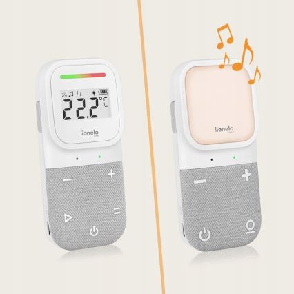 Lionelo - Babyphone audio rechargeable sans fil BABYLINE 2.3 5V