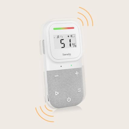 Lionelo - Babyphone audio rechargeable sans fil BABYLINE 2.3 5V
