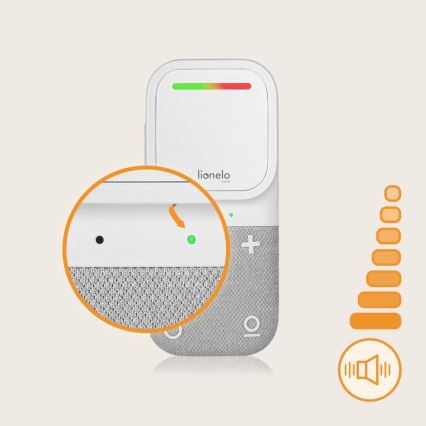 Lionelo - Babyphone audio sans fil et rechargeable BABYLINE 2.2 5V