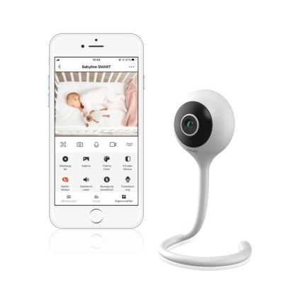 Lionelo - Babyphone intelligent BABYLINE SMART Wi-Fi blanc