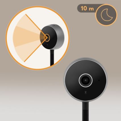 Lionelo - Babyphone intelligent BABYLINE SMART Wi-Fi Noir