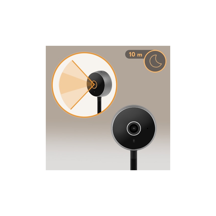 Lionelo - Babyphone intelligent BABYLINE SMART Wi-Fi Noir