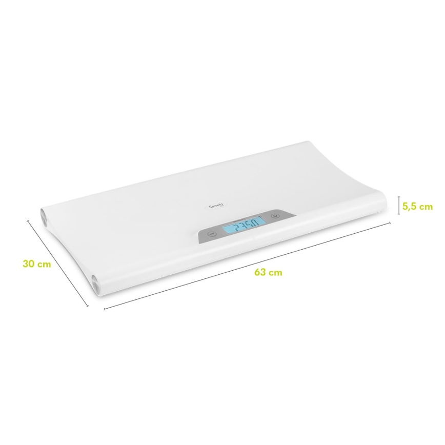 Lionelo - Balance pour nourrissons BABYBALANCE 3xAAA