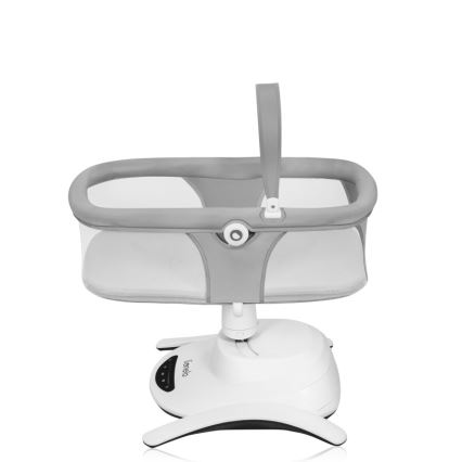 Lionelo - Balancelle 2 en 1 BELLA pour bébé avec mélodies 4xAA Gris Béton + télécommande