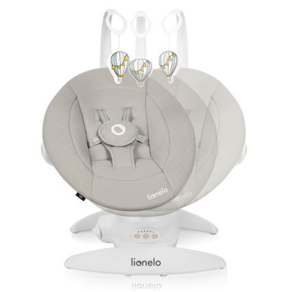 Lionelo - Balancelle musicale pour bébé IRIS, 4x AA, beige sable