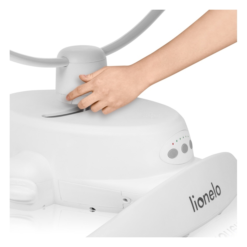 Lionelo - Balancelle musicale pour bébé IRIS, 4x AA, beige sable