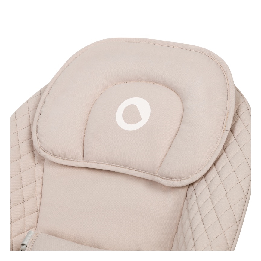 Lionelo - Balancelle musicale pour bébé RIO 4xC Beige Latte + télécommande