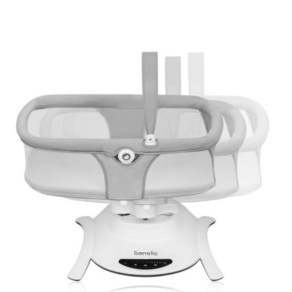 Lionelo - Balancelle pour bébé musicale 2 en 1 BELLA 4xAA Gris béton + télécommande