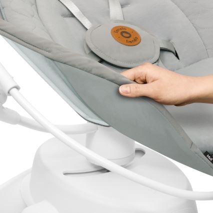 Lionelo - Balancelle pour bébé avec mélodie MELL Beige Sable 4xAA + télécommande