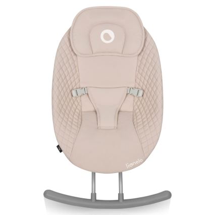 Lionelo - Balancelle pour bébé avec mélodie RIO 4xC Beige Latte + télécommande