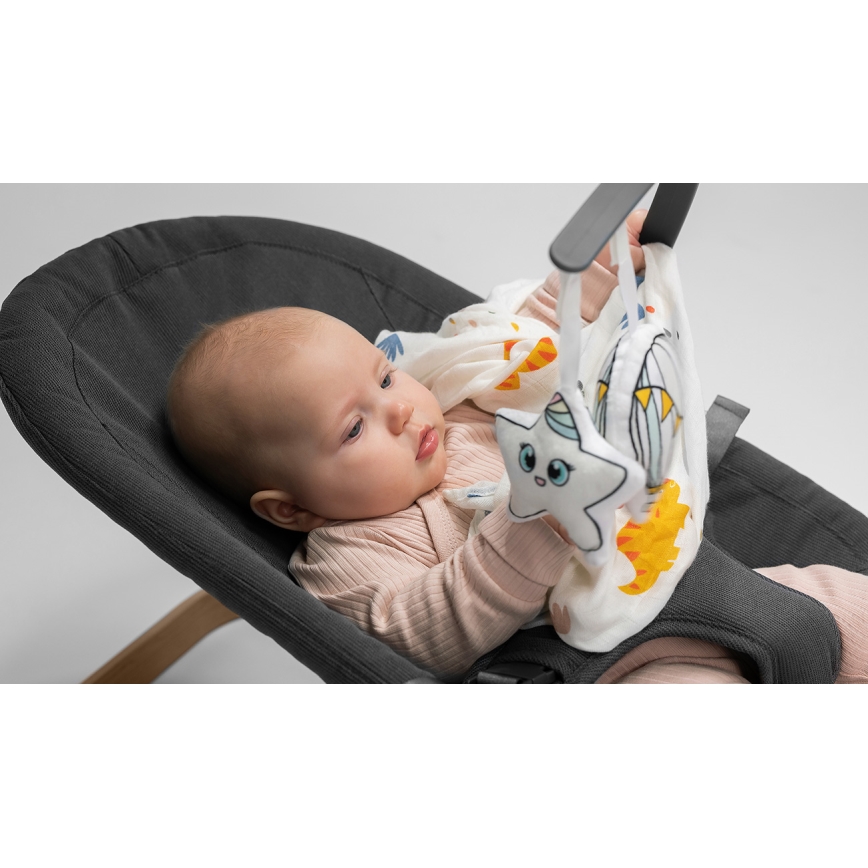 Lionelo - Balancelle pour bébé JUNE anthracite