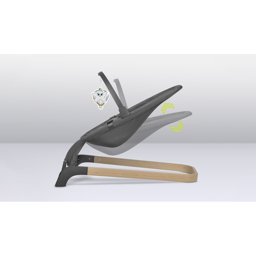 Lionelo - Balancelle pour bébé JUNE grise