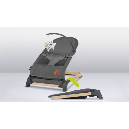 Lionelo - Balancelle pour bébé JUNE grise