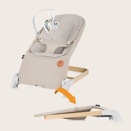 Lionelo - Balancelle pour bébé LILAC beige