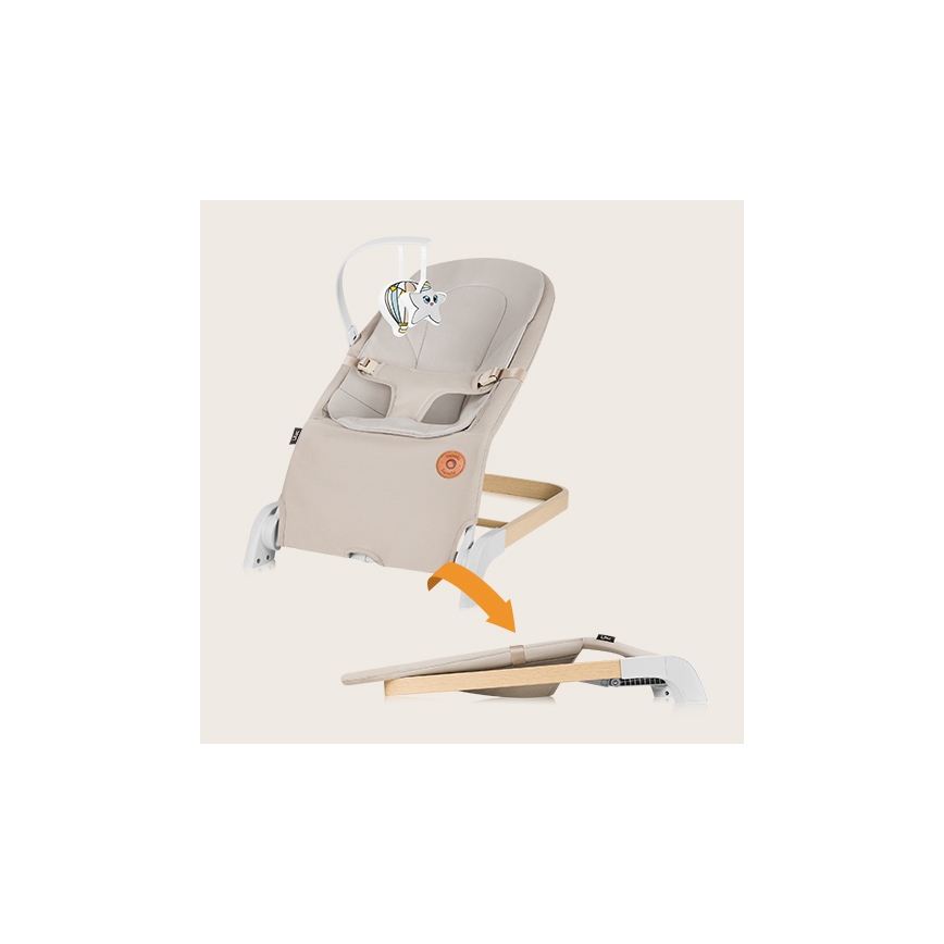 Lionelo - Balancelle pour bébé LILAC beige