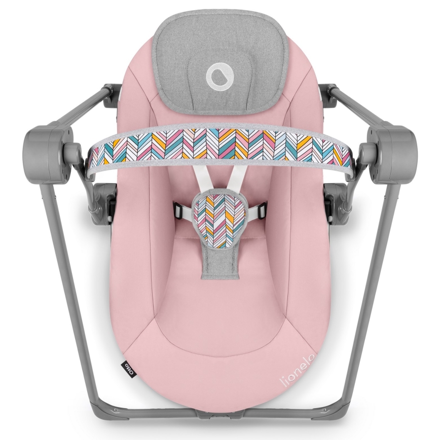 Lionelo - Balancelle pour bébé OTTO 4xLR14 Rose Baby