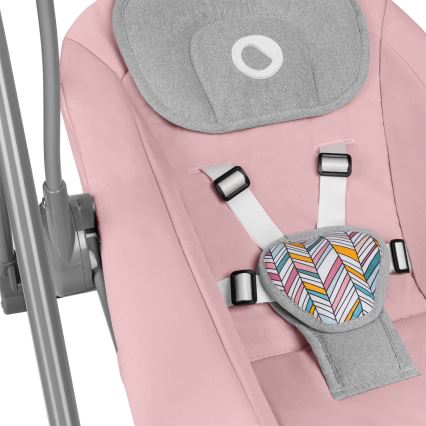 Lionelo - Balancelle pour bébé OTTO 4xLR14 Rose Baby