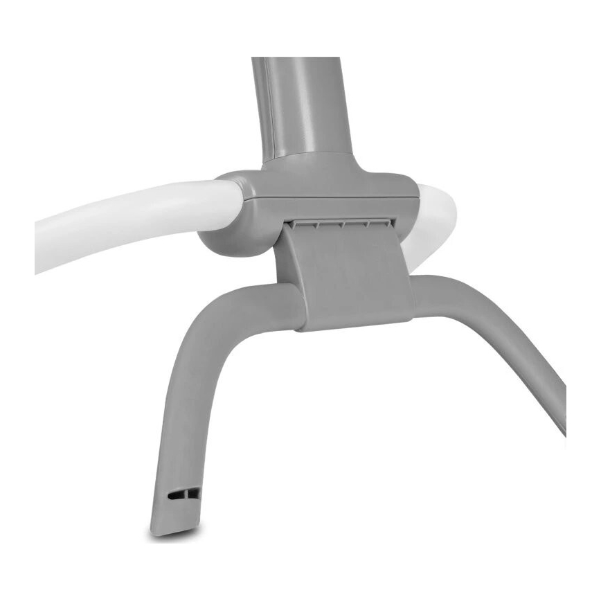 Lionelo - Balancelle vibrante pour bébé avec mélodie PASCAL 2xAA gris/turquoise