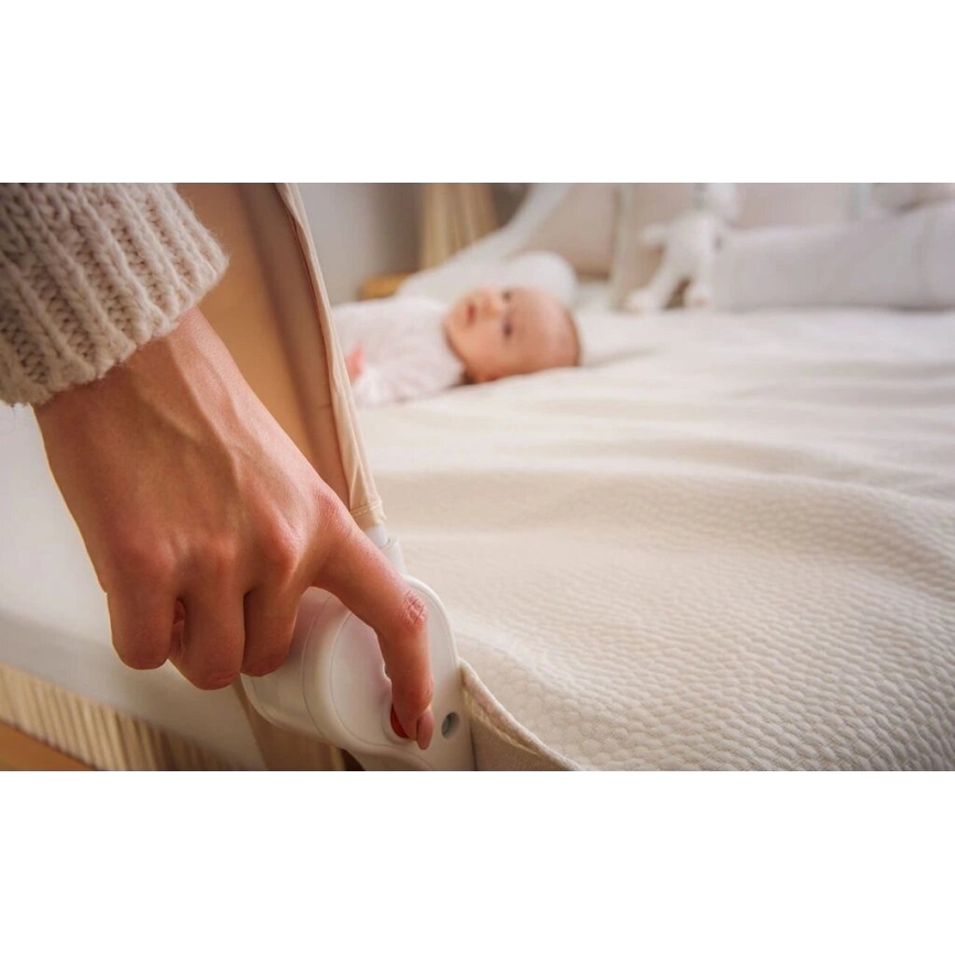 Lionelo - Barrière de sécurité pour lit en EVA grise