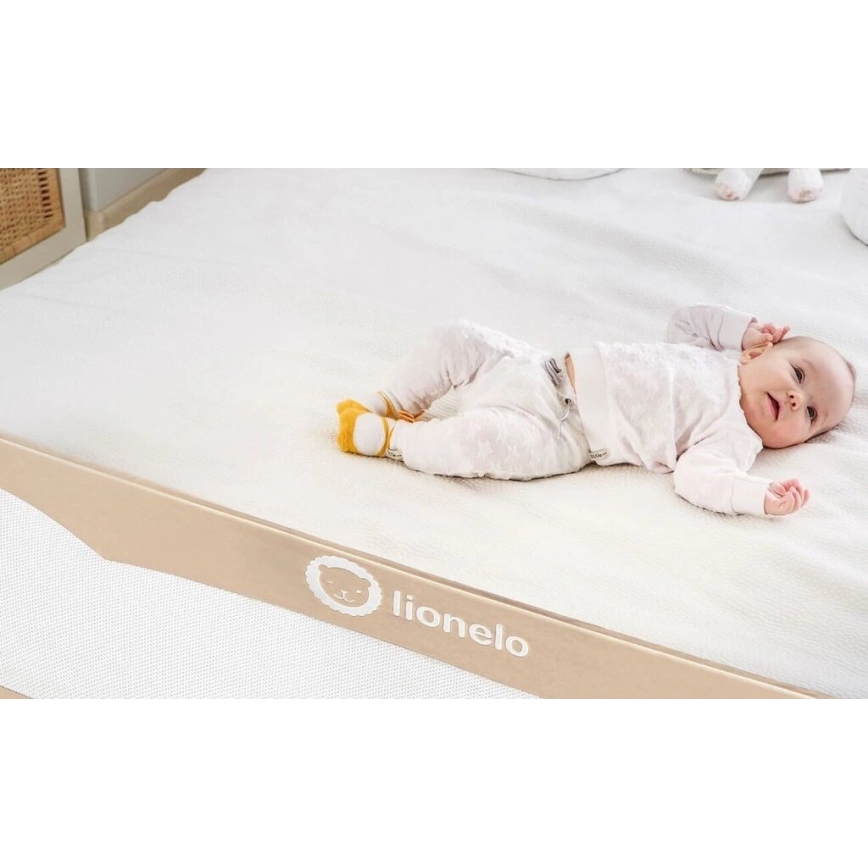 Lionelo - Barrière de sécurité pour lit EVA beige