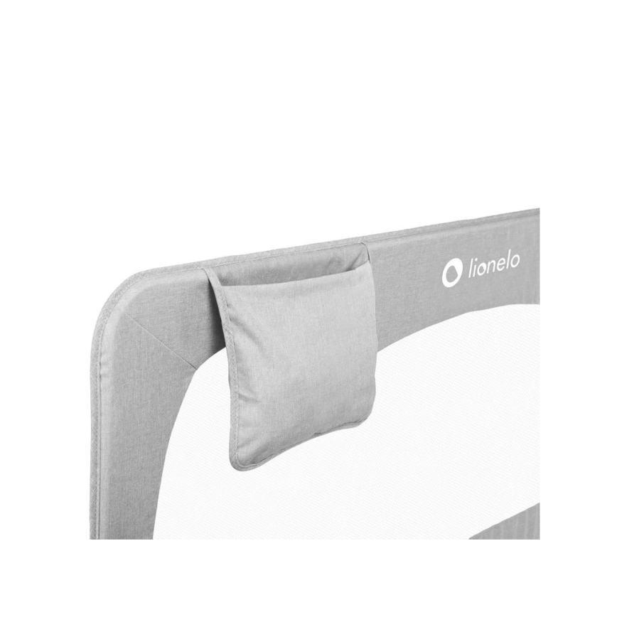Lionelo - Barrière de sécurité pour lit HANNA Gris Mélange