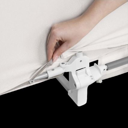 Lionelo - Barrière de sécurité pour lit LORA grise