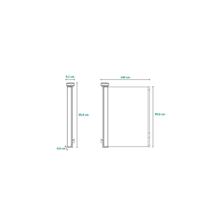 Lionelo - Barrière de sécurité THEA blanche