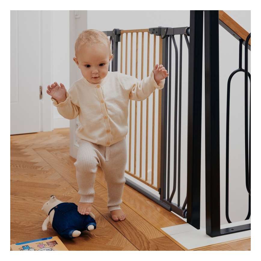 Lionelo - Barrière de sécurité TRUUS SLIM noir/beige