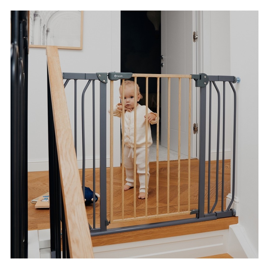 Lionelo - Barrière de sécurité TRUUS SLIM noir/beige