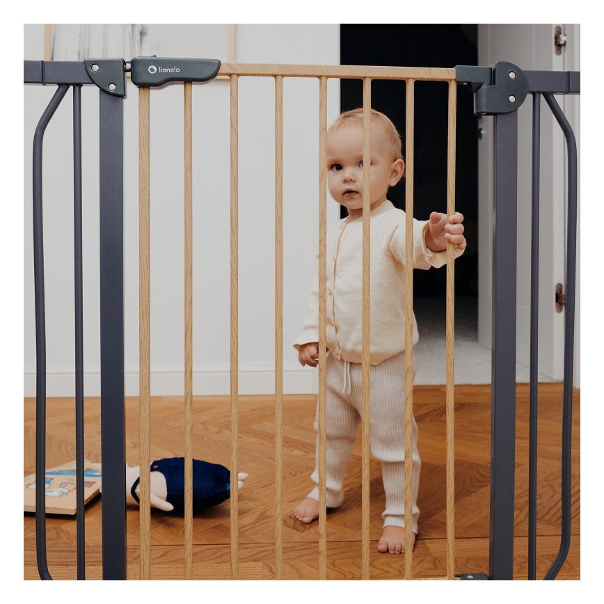 Lionelo - Barrière de sécurité TRUUS SLIM noir/beige