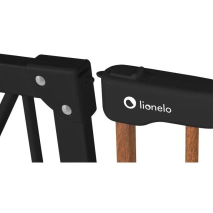 Lionelo - Barrière de sécurité TRUUS SLIM noir/marron