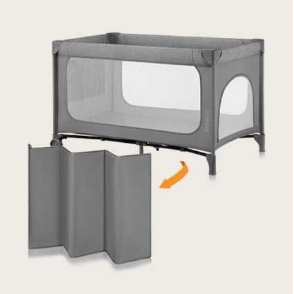 Lionelo - Berceau de voyage JASMIN EASY FOLD Grey Stone