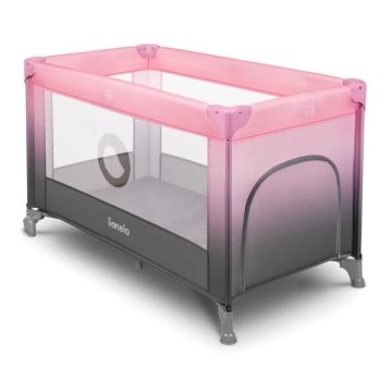 Lionelo - Berceau de voyage STEFI rose/gris