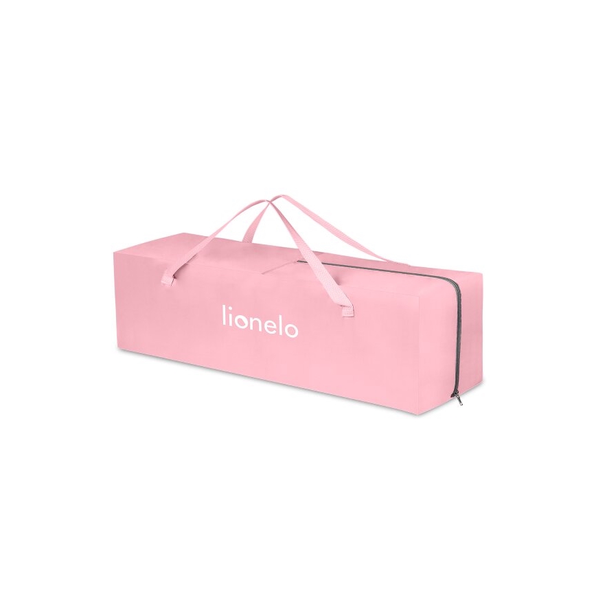 Lionelo - Berceau de voyage STEFI rose/gris