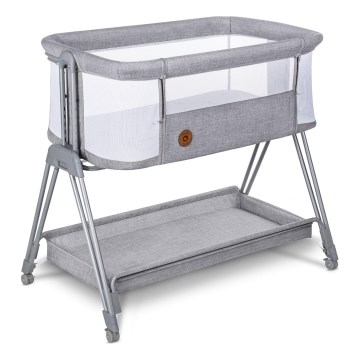 Lionelo - Berceau pour bébé 2en1 LUNA gris