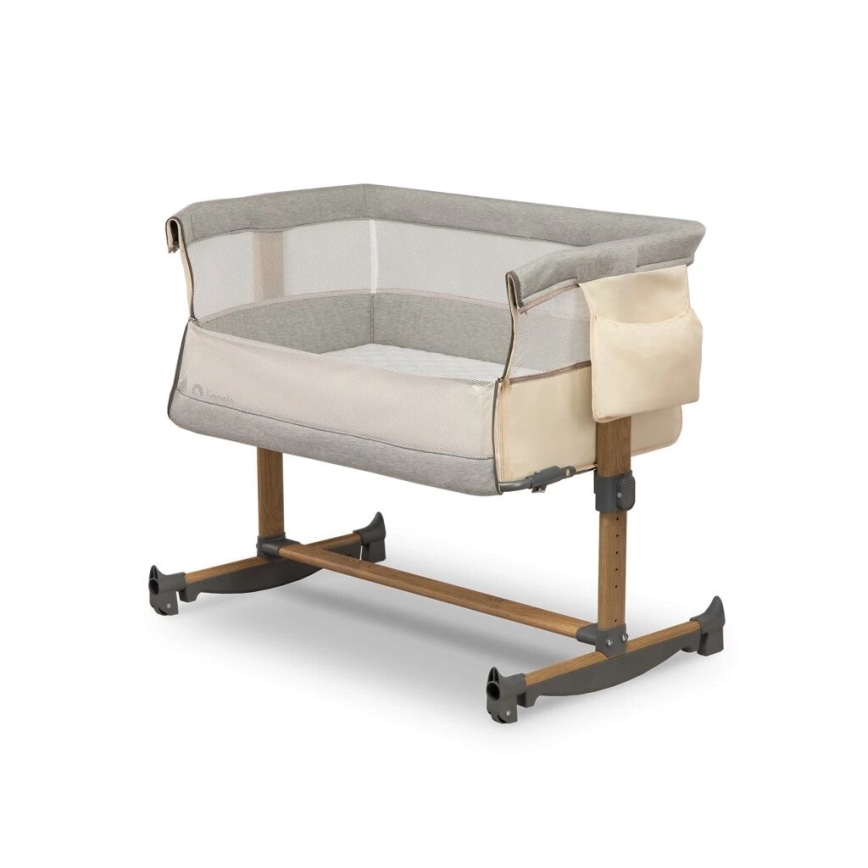 Lionelo - Berceau pour bébé 3en1 LEONIE gris/beige