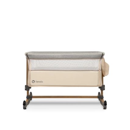 Lionelo - Berceau pour bébé 3en1 LEONIE gris/beige