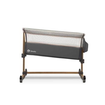 Lionelo - Berceau pour bébé 3en1 LEONIE gris/noir
