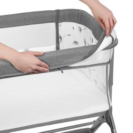 Lionelo - Berceau pour bébé 3en1 LEONIE PLUS gris