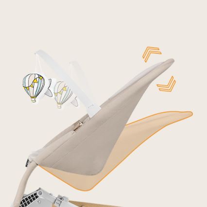 Lionelo - Berceuse pour bébé LILAC beige