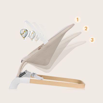 Lionelo - Berceuse pour bébé LILAC beige