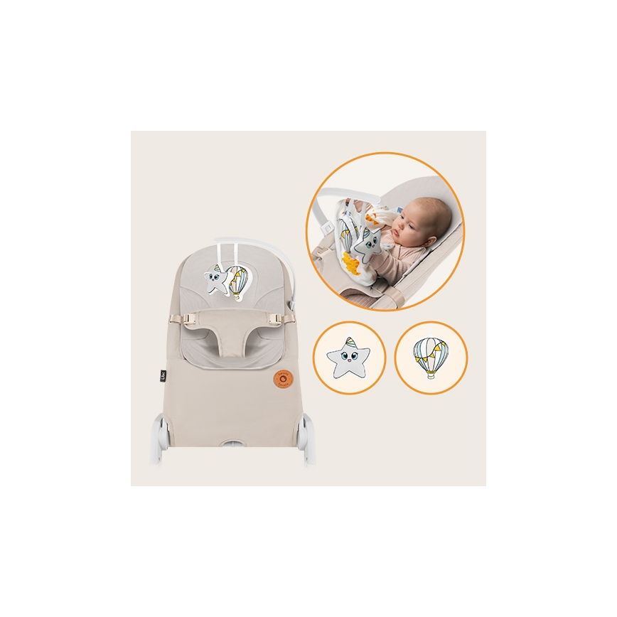 Lionelo - Berceuse pour bébé LILAC beige