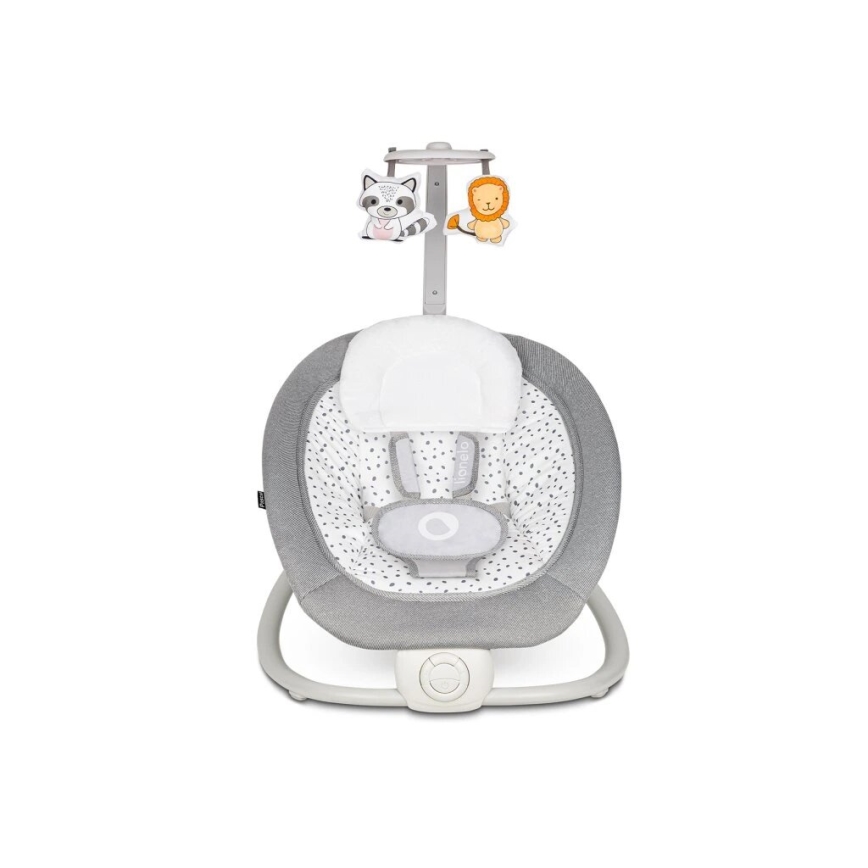 Lionelo - Berceuse vibrante pour bébé avec une mélodie PASCAL gris