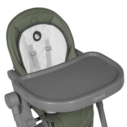 Lionelo - Chaise de repas 2 en 1 pour enfant CORA PLUS Vert olive